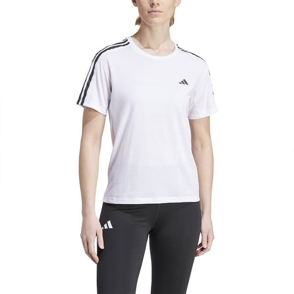 Adidas Own The Run 3 Stripes T-shirt Med Korta ärmar XL Kvinna