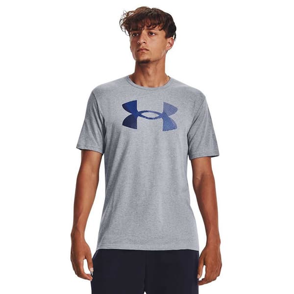Under Armour Big Logo Fill Lyhythihainen T-paita Harmaa L Mies