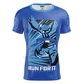 Miniatyrbillede 1 af 3: Otso Popeye Run For It T-shirt Med Korte ærmer Blå M Mand