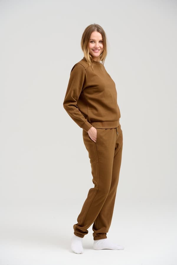 Basic joggingbukser - Brun