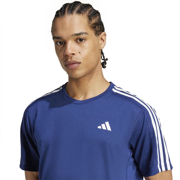 Adidas Own The Run 3 Stripes T-shirt Med Korta ärmar  S / Regular Man