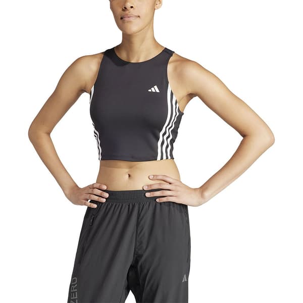 Adidas Own The Run Excite 3 Stripes ærmeløs T-shirt Sort XS Kvinde