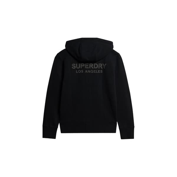 Superdry Luxury Sport Loose Sweatshirt Med Dragkedja Svart L Man