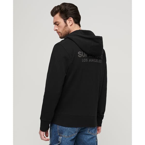 Superdry Luxury Sport Loose Sweatshirt Med Dragkedja Svart L Man