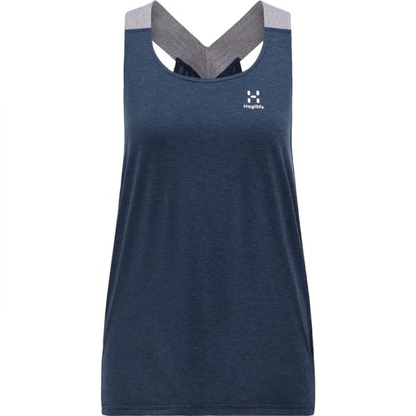 Haglofs Ridge ärmlös T-shirt Blå M Kvinna