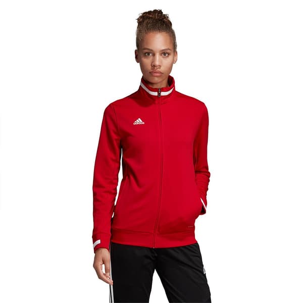 Adidas Team 19 Track Sweatshirt Med Dragkedja Röd 2XS / Regular Kvinna