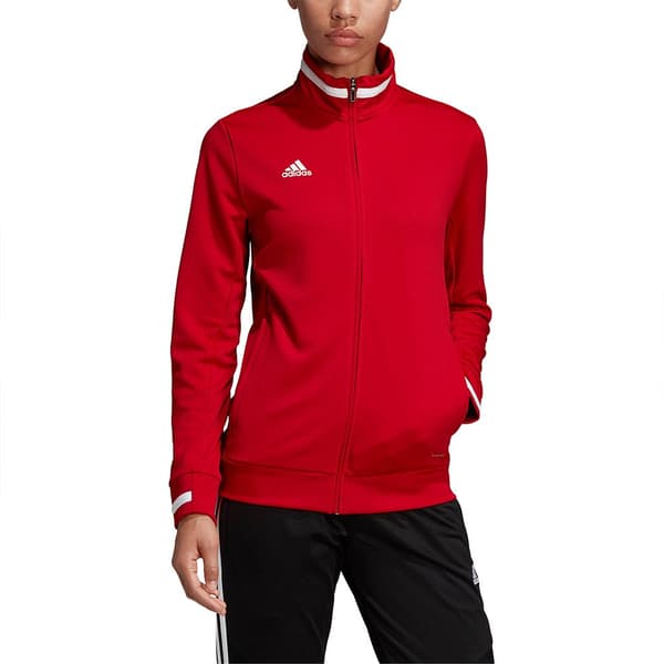 Adidas Team 19 Track Sweatshirt Med Dragkedja Röd 2XS / Regular Kvinna