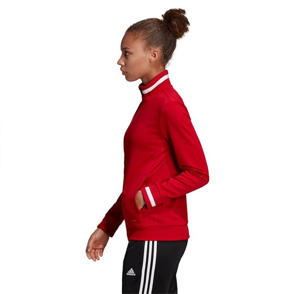 Adidas Team 19 Track Sweatshirt Med Dragkedja Röd 2XS / Regular Kvinna