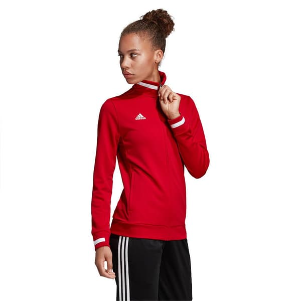 Adidas Team 19 Track Sweatshirt Med Dragkedja Röd 2XS / Regular Kvinna