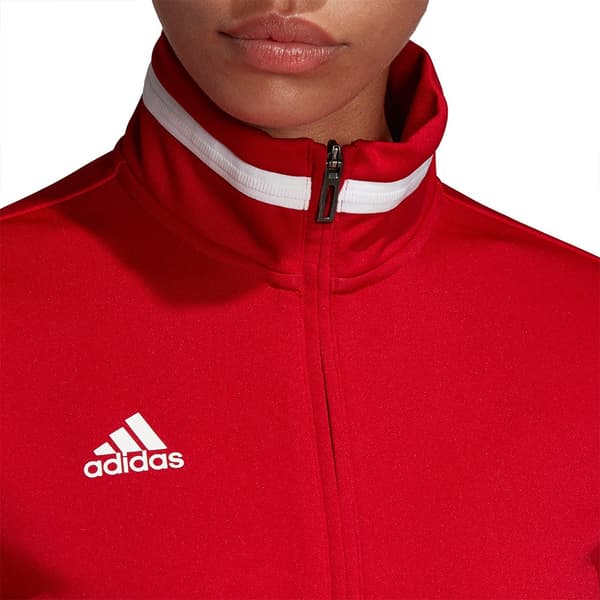 Adidas Team 19 Track Sweatshirt Med Dragkedja Röd 2XS / Regular Kvinna