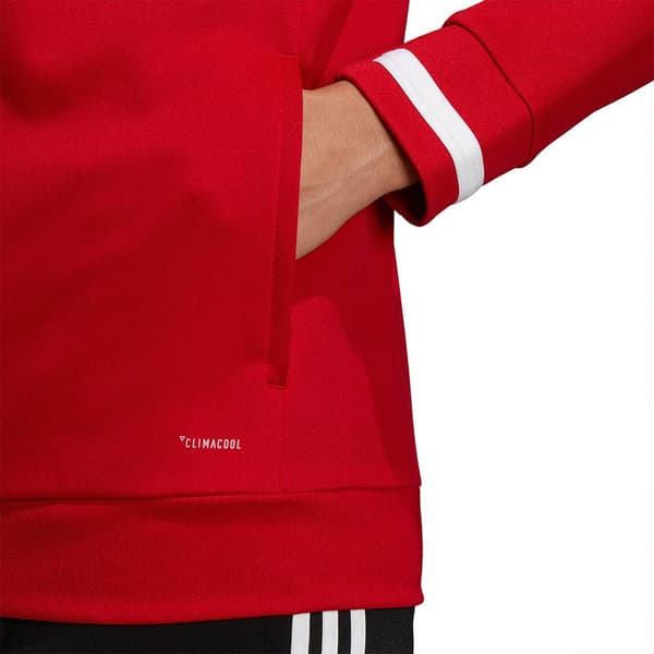 Adidas Team 19 Track Sweatshirt Med Dragkedja Röd 2XS / Regular Kvinna