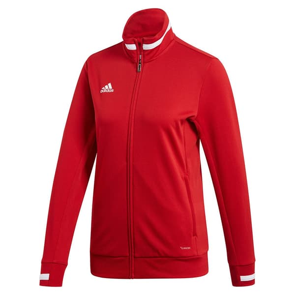 Adidas Team 19 Track Sweatshirt Med Dragkedja Röd 2XS / Regular Kvinna