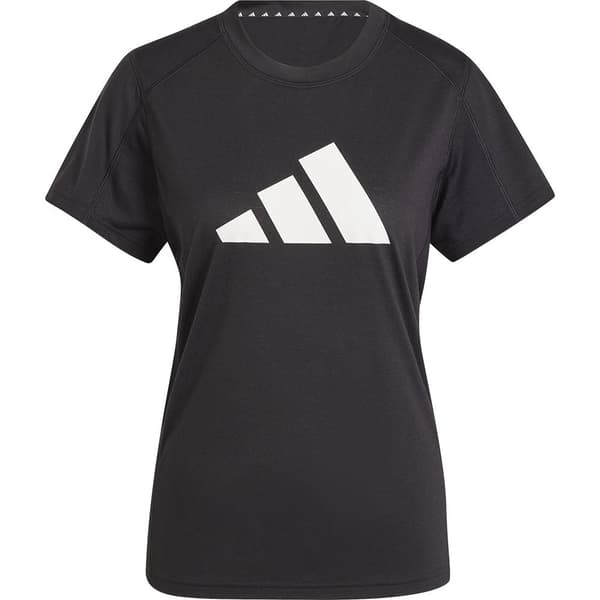 Adidas Train Essentials Logo T-shirt Med Korta ärmar Svart L Kvinna