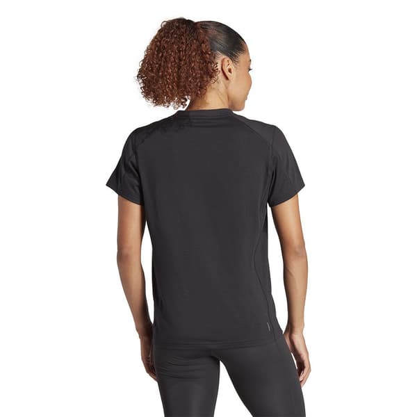 Adidas Train Essentials Logo T-shirt Med Korta ärmar Svart L Kvinna