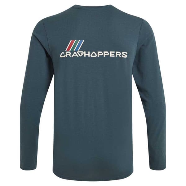 Craghoppers Nosilife Abel T-shirt Med Lange ærmer Blå M Mand