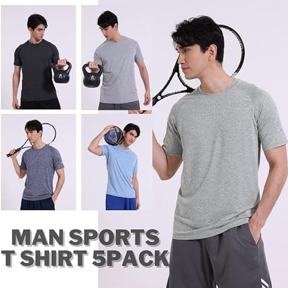 Sport T-shirt S 5-pack FOVDTAA