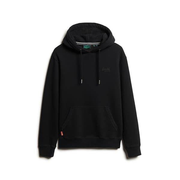Superdry Essential Logo Huvtröja Svart S Man