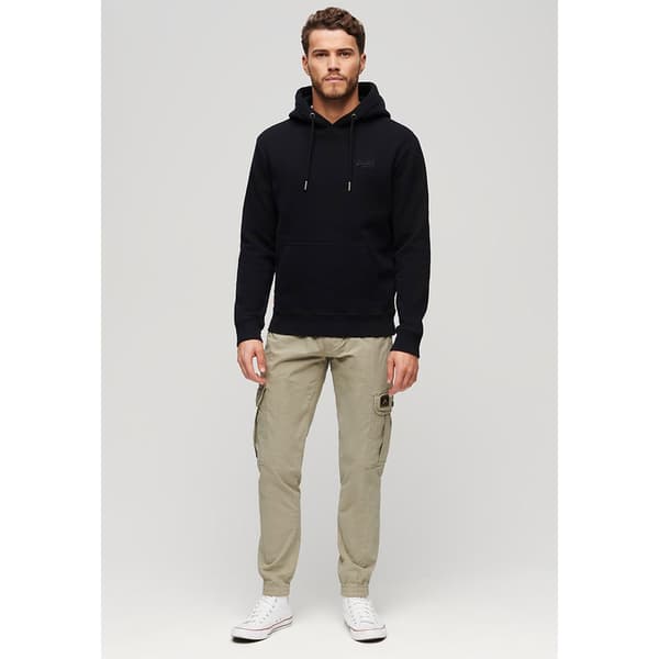 Superdry Essential Logo Huvtröja Svart S Man