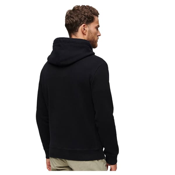 Superdry Essential Logo Huvtröja Svart S Man