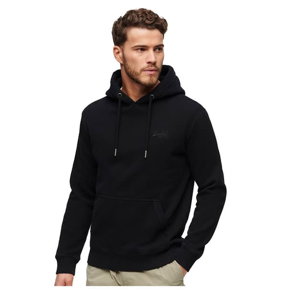 Superdry Essential Logo Huvtröja Svart S Man