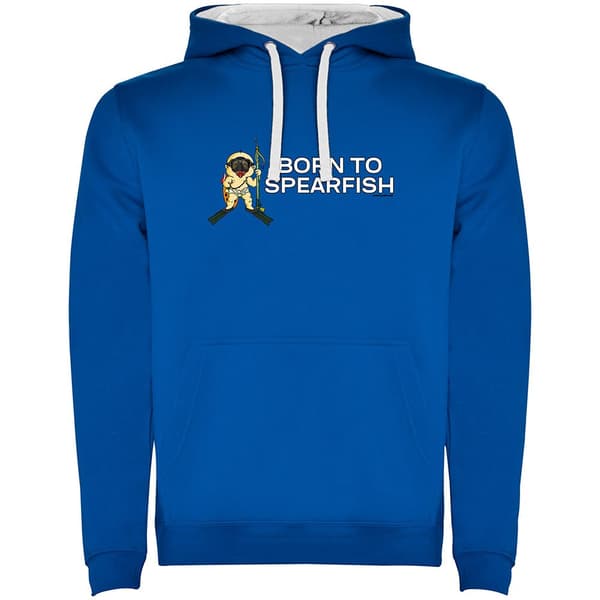 Kruskis Born To Spearfish Two-colour Tröja Med Huva Blå S Man