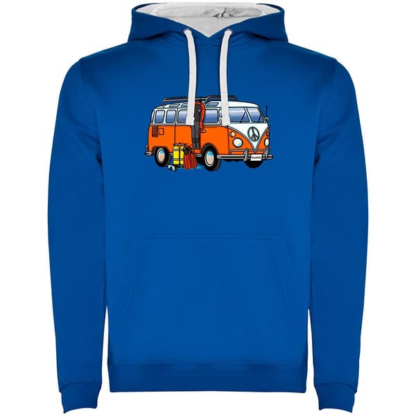 Kruskis Hippie Van Dive Two-colour Hættetrøje Blå 3XL Mand