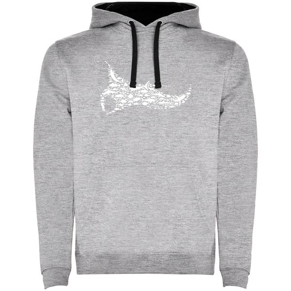 Kruskis Manta Two-colour Tröja Med Huva Grå 2XL Man
