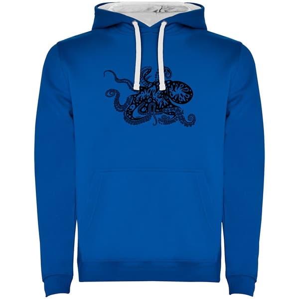 Kruskis Psychedelic Octopus Two-colour Hættetrøje Blå S Mand