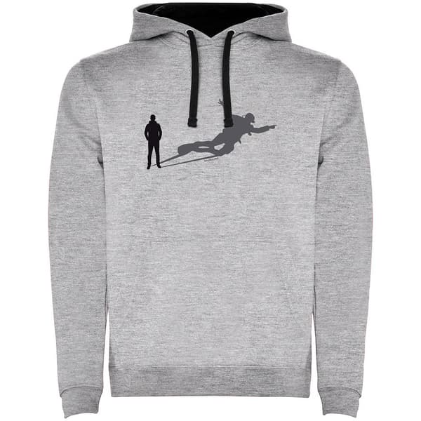 Kruskis Shadow Dive Two-colour Hættetrøje Grå 3XL Mand