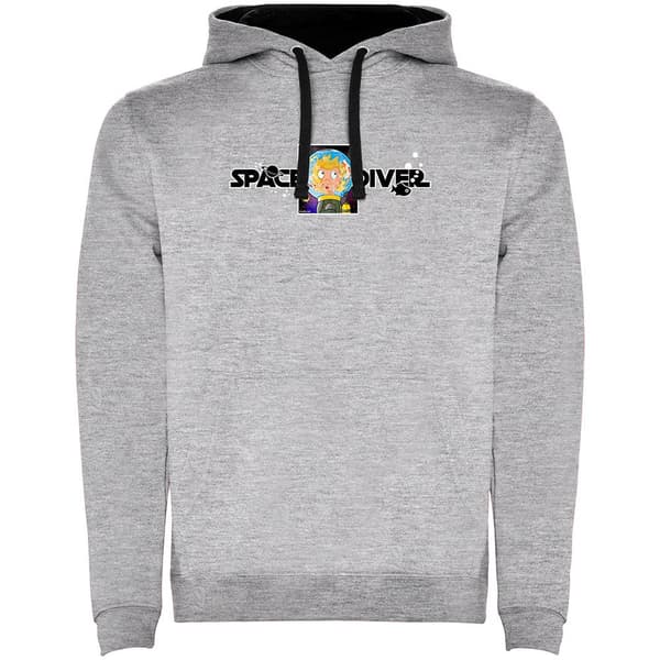 Kruskis Space Diver Two-colour Tröja Med Huva Grå XL Man