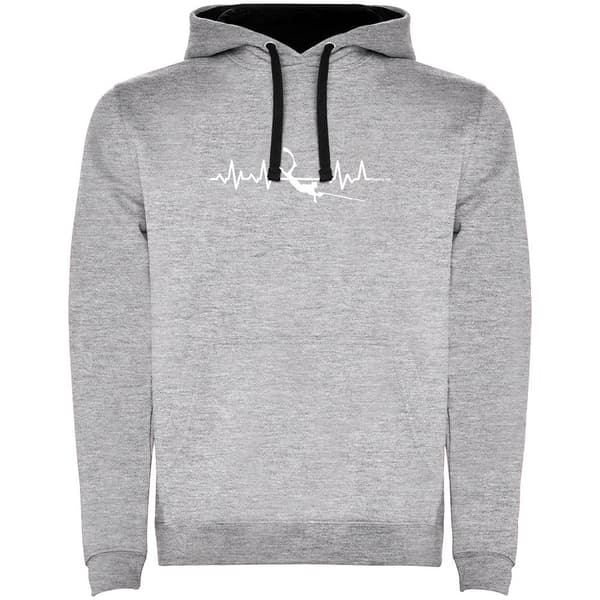 Kruskis Spearfishing Heartbeat Two-colour Huppari Harmaa M Mies