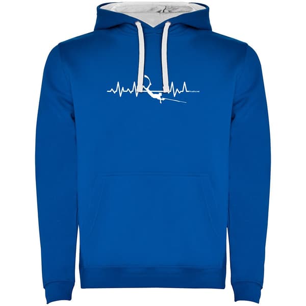 Kruskis Spearfishing Heartbeat Two-colour Huppari Sininen 3XL Mies