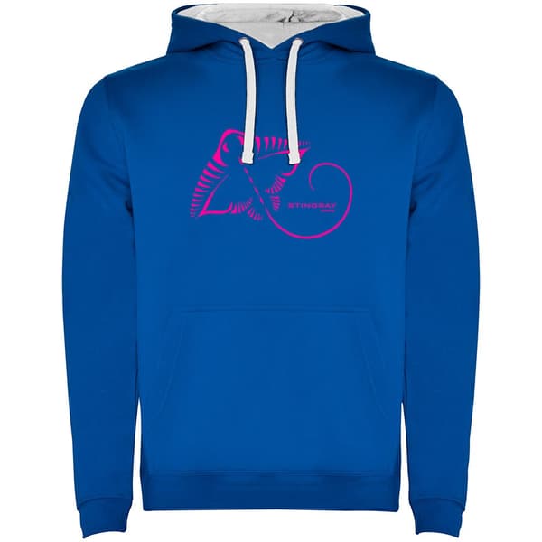 Kruskis Stingray Two-colour Tröja Med Huva Blå 2XL Man