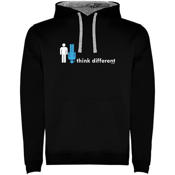 Kruskis Think Different Two-colour Tröja Med Huva Svart 2XL Man