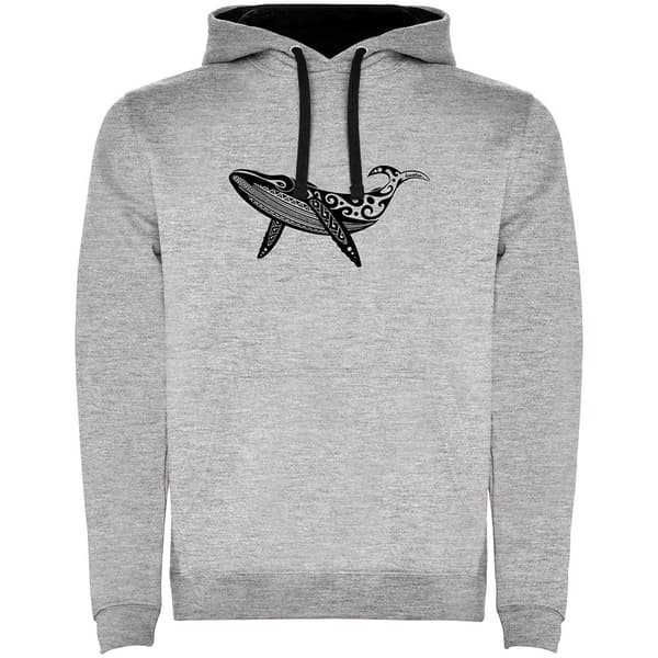 Kruskis Whale Tribal Two-colour Tröja Med Huva Grå S Man