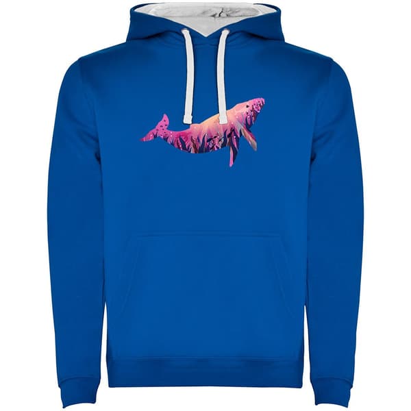 Kruskis Whale Two-colour Hættetrøje Blå S Mand