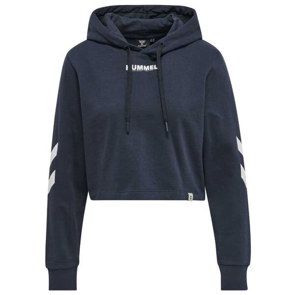 Hummel Legacy Cropped Tröja Med Huva Blå S Kvinna