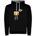 Miniatyrbillede 1 af 4: Kruskis Chibi Diver Two-colour Hættetrøje Sort XL Mand