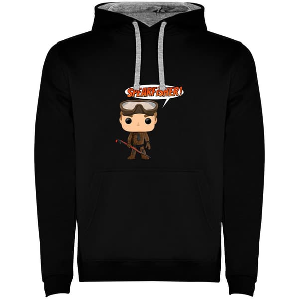 Kruskis Chibi Spearfisher Two-colour Tröja Med Huva Svart S Man