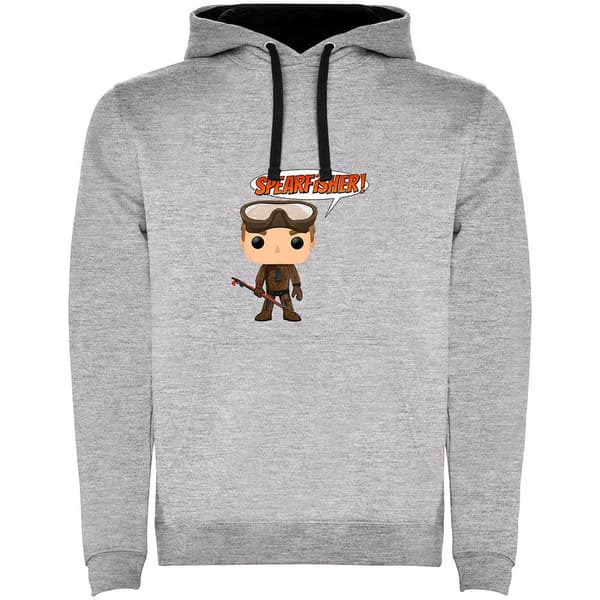 Kruskis Chibi Spearfisher Two-colour Hættetrøje Grå L Mand