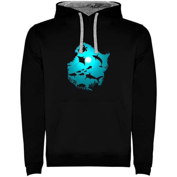 Kruskis Underwater Dream Two-colour Hættetrøje Sort XL Mand