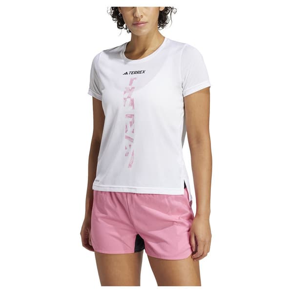 Adidas Terrex Agravic T-shirt Med Korta ärmar Vit L Kvinna