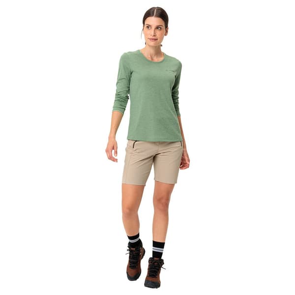 Vaude Essential T-shirt Med Lång ärm Grönt 38 Kvinna