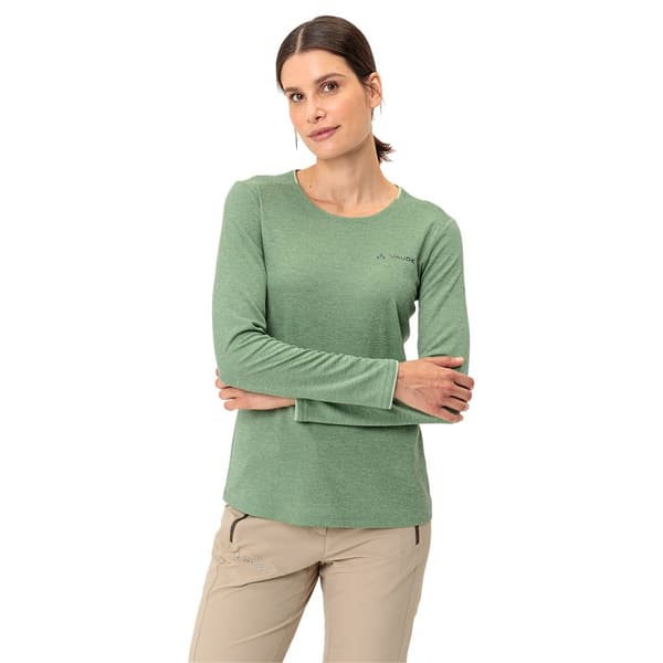 Vaude Essential T-shirt Med Lång ärm Grönt 38 Kvinna