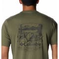 Miniatyrbillede 5 af 5: Columbia Rockaway River™ Back Graphic T-shirt Med Korte ærmer Grøn S Mand
