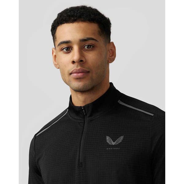 Castore Apex Aeromesh Halv Dragkedja Långärmad T-shirt  M Man