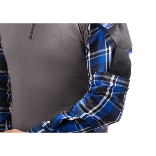 Invadergear Flannel Combat T-shirt Med Lång ärm Grå M Man