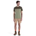 Miniatyrbillede 6 af 8: Icebreaker Merino 125 Cool-lite Sphere Iii Colour Block T-shirt Med Korte ærmer Grøn S Mand