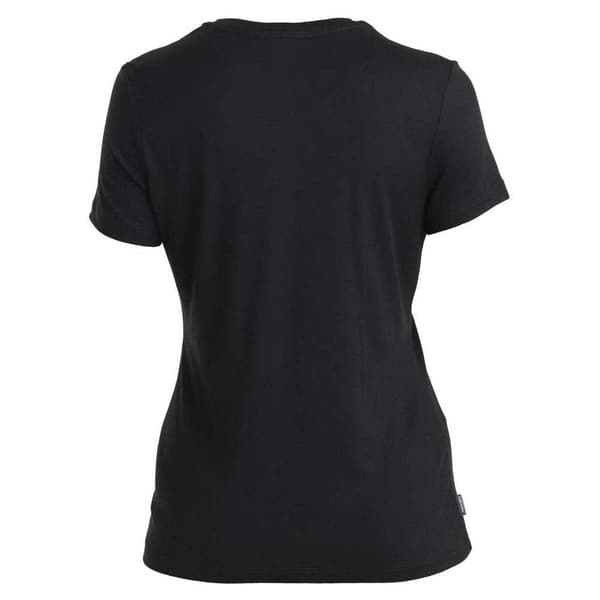Icebreaker Merino 150 Tech Lite Iii Camping Circle T-shirt Med Korta ärmar Svart S Kvinna