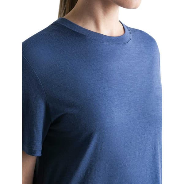 Icebreaker Merino 150 Tech Lite Iii Relaxed T-shirt Med Korte ærmer Blå M Kvinde